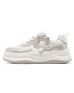 Кроссовки CВ°BANNER Skateboard Shoes Women's Low-Top Silver C°banner