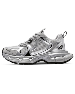 Кроссовки Chunky Sneakers Unisex Low-top, белый/серый C°banner