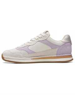 Кроссовки Lifestyle Shoes Women's Low-top White Purple, фиолетовый Clarks
