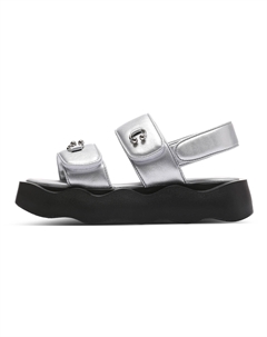 Пляжные сандалии женские серебристые C°banner