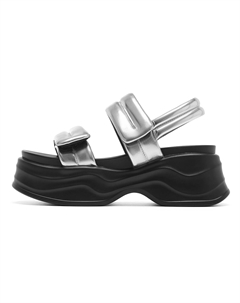 Пляжные сандалии женские серебристые C°banner