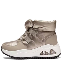 Зимние ботинки женские атласные дутые, бронзовый Skechers