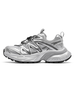 Кроссовки Chunky Sneakers Women's Low-top Silver/Gray, серый C°banner