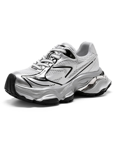 Кроссовки Chunky Sneakers Women's Low-top, серый C°banner