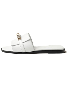 Шлепанцы женские Giulia, белый Hermès