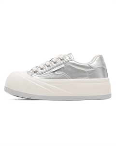 Кроссовки CВ°BANNER Skateboard Shoes Women's Low-Top Silver C°banner