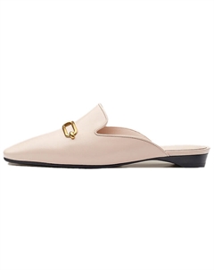Женские сабо Hermes, розово-белый Hermès
