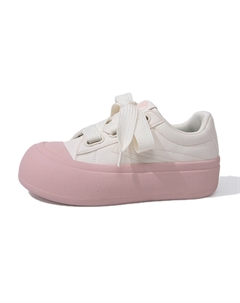 Кроссовки Skateboarding Shoes Women's Low-top Beige/Pink, розовый Feiyue.®