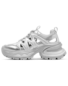 Кроссовки CВ°BANNER Chunky Sneakers Women's Low-Top Silver C°banner