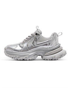 Кроссовки Chunky Sneakers Women's Low-top Silver Gray, серый C°banner
