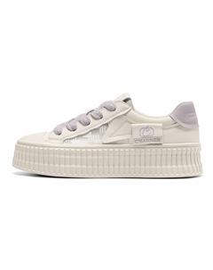 Кроссовки Skateboarding Shoes Women's Low-top Sail/Coconut Milk/Platinum Violet, белый/фиолетовый C°banner