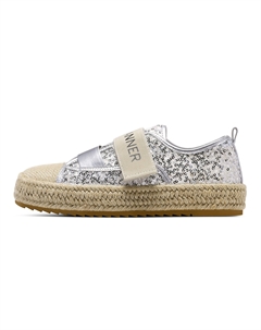 Эспадрильи женские серебряные C°banner