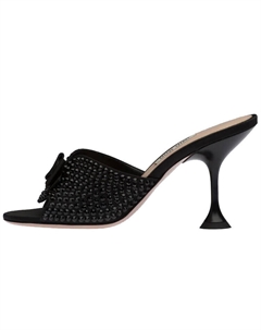 Туфли на высоком каблуке женские, черный Miu miu