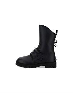 Женские кожаные байкерские ботинки, черный Fendi