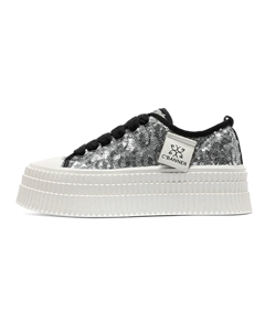 Кроссовки CВ°BANNER Skateboard Shoes Women's Low-Top Silver, серебряный C°banner