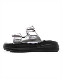 Шлепанцы женские серебряные C°banner