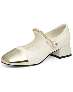 Туфли Мэри Джейн женские, белый/черный Red dragonfly