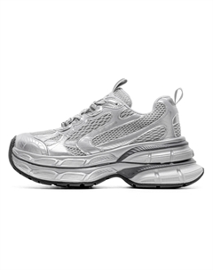 Кроссовки CВ°BANNER Chunky Sneakers Women's Low-Top Silver C°banner