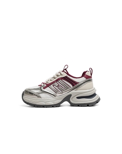 Кроссовки женские толстые низкие, цвет Burgundy Red dragonfly