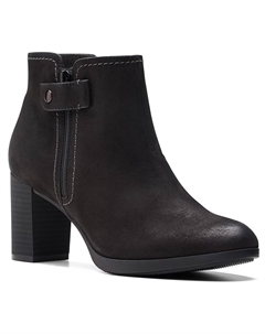 Ботильоны Bayla Glow Block Heel, черный Clarks