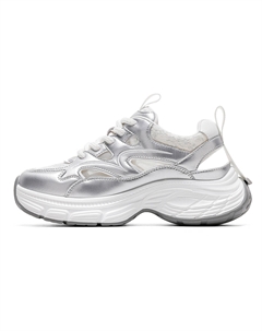 Кроссовки CВ°BANNER Chunky Sneakers Women's Low-Top Silver C°banner