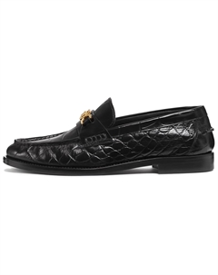 Лоферы Medusa '95 с тиснением под крокодила Versace