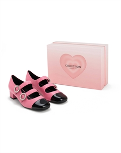 Туфли Мэри Джейн женские низкие розовые розовые Charles&keith