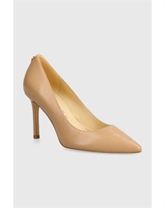 Кожаные туфли на высоком каблуке DABBEY, бежевый Guess