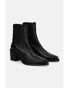 Кожаные ботинки челси, черный Answear lab