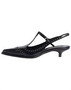 Туфли на высоком каблуке женские черные Miu miu