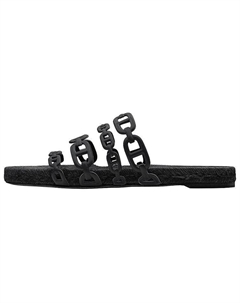 Шлепанцы женские Hermes Ancone, черный Hermès