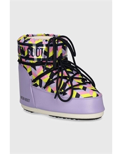 Зимние ботинки ICON LOW OPTICAL короткие на платформе, мультиколор Moon boot
