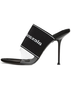 Туфли женские на высоком каблуке, черный Alexander wang