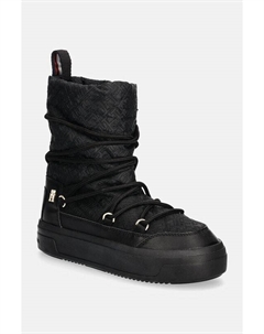 Зимние ботинки LACE-UP MONOGRAM SNOWBOOT, черный Tommy hilfiger