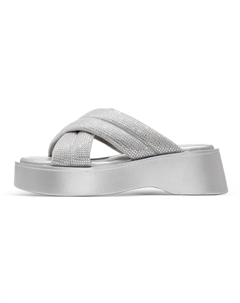 Шлепанцы женские серебряные C°banner