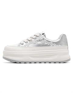 Кроссовки CВ°BANNER Skateboard Shoes Women's Low-Top Silver C°banner