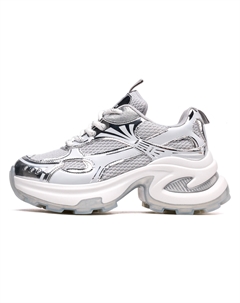 Кроссовки CВ°BANNER Chunky Sneakers Women's Low-Top Silver C°banner