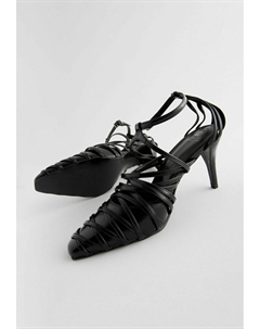 Туфли на высоком каблуке FOREVER COMFORT CAGE CLOSED POINT TOE STRAPPY REGULAR FIT, черный Next