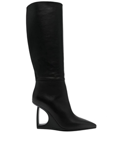 100 мм кожаные сапоги, черный Vic matie