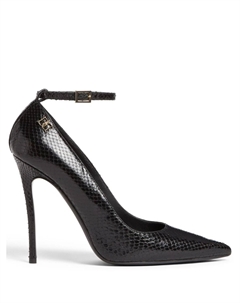 Туфли-лодочки с тиснением под змеиную кожу, черный Dsquared2