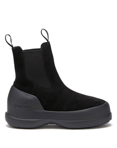 Зимние ботинки Luna замшевые на толстой подошве, черный Moon boot