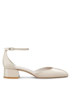Туфли Vivienne 35 мм из лакированной кожи, нейтральный цвет Stuart weitzman