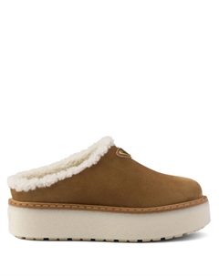 50-миллиметровые замшевые мюли, коричневый Prada