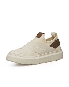 Кроссовки с перекрестной резинкой, черно-белый Deep breath