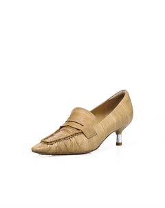 Туфли женские на шпильке, хаки Deep breath