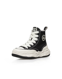 Кеды женские с высоким берцем, черно-белый Deep breath