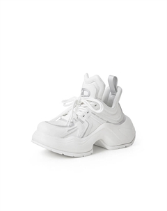 Женские кроссовки на толстой подошве, серебряный Deep breath