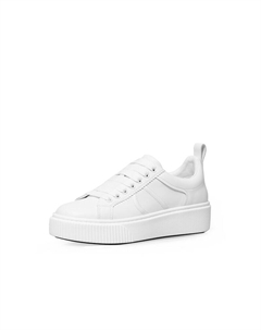 Кроссовки женские глянцевые, белый Deep breath