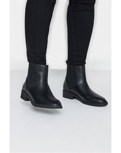 Для очень широкой ноги подойдут ботинки челси из полиуретана с гибким верхом, черный Yours