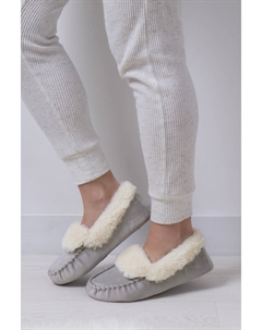 Женские блестящие тапочки-мокасины, серый Totes